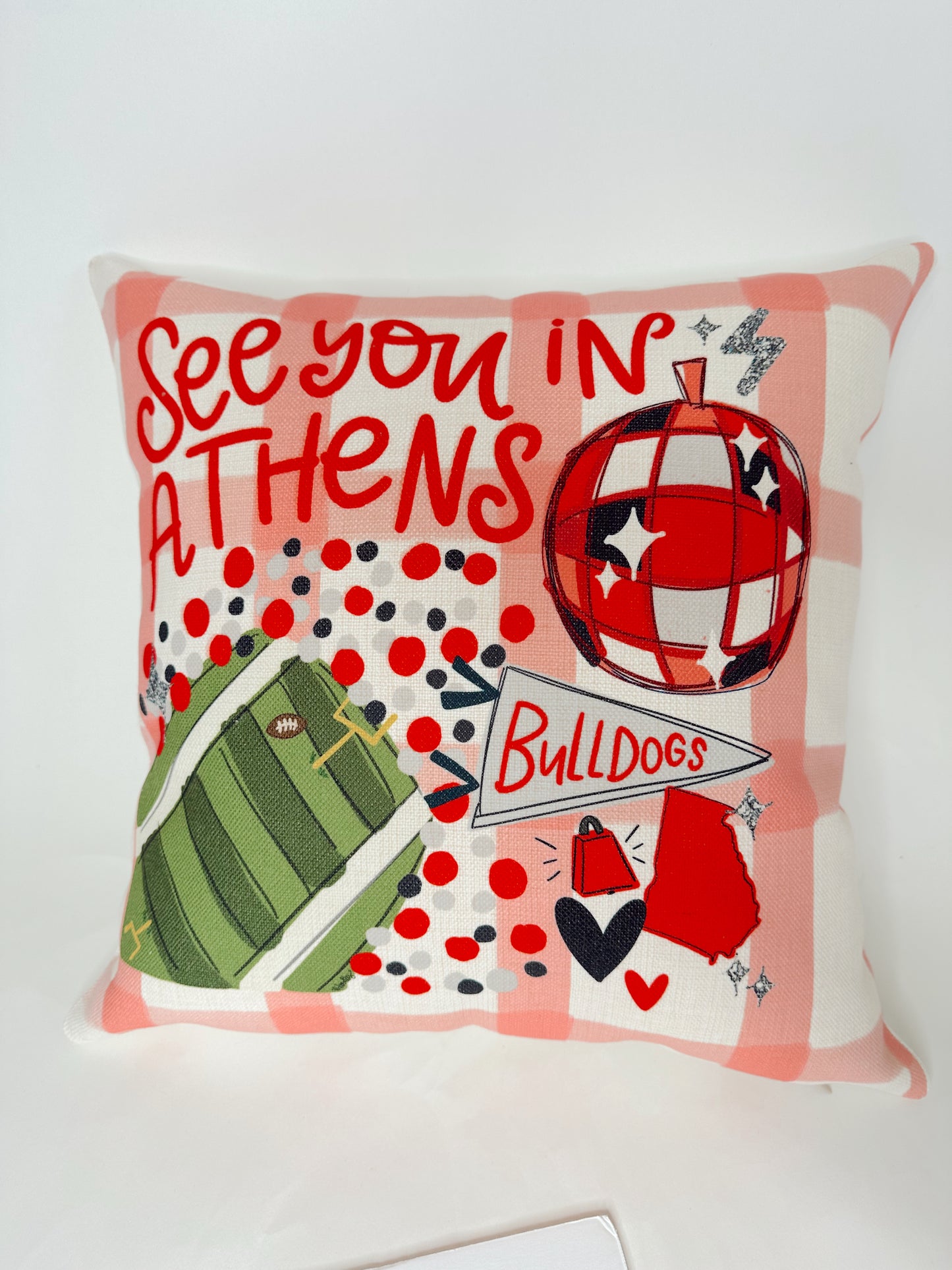 See You in Athens Pillow