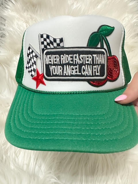 NEVER RIDE FASTER HAT